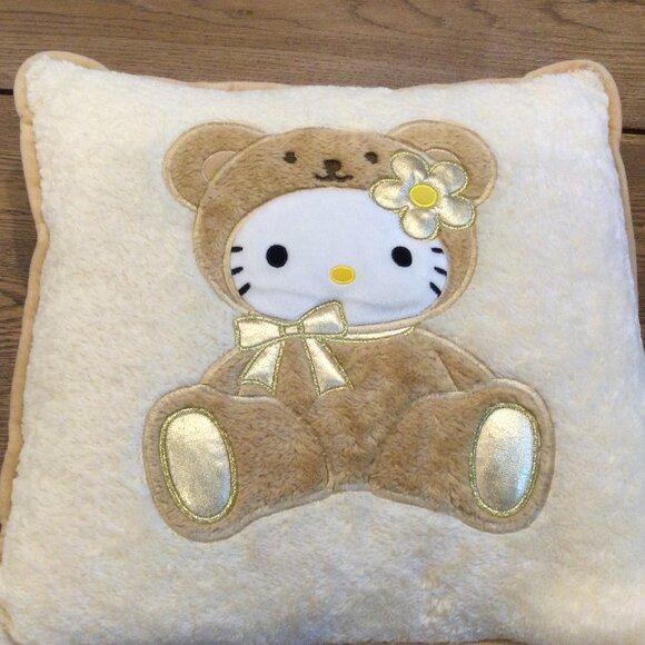 Brown Hello Kitty Pillow - Square Pillow 15inch - Picture 5 of 6